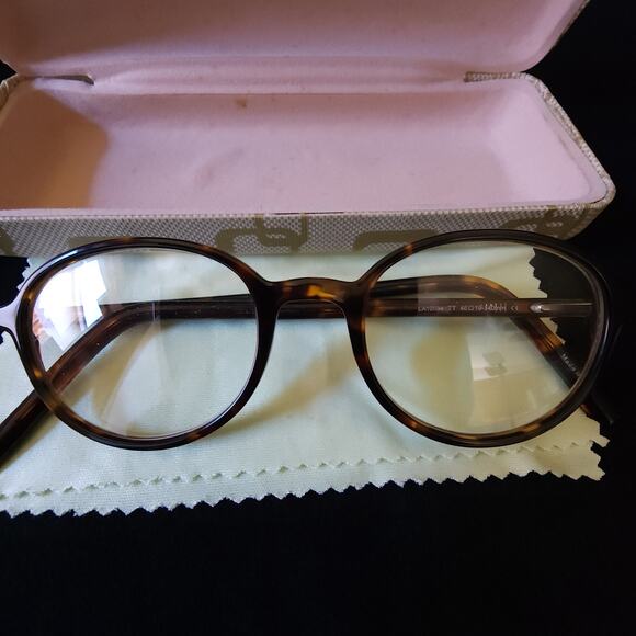 Lacoste Eyeglasses Tortoise Shell LA12034 TT 46-19- 140mm Womens Frames w/ Case - Picture 3 of 13